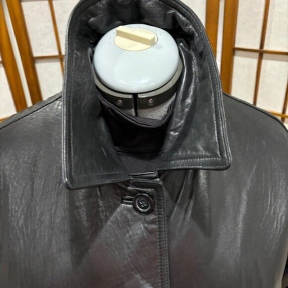 Vintage leather car coat - Picture 2 of 6